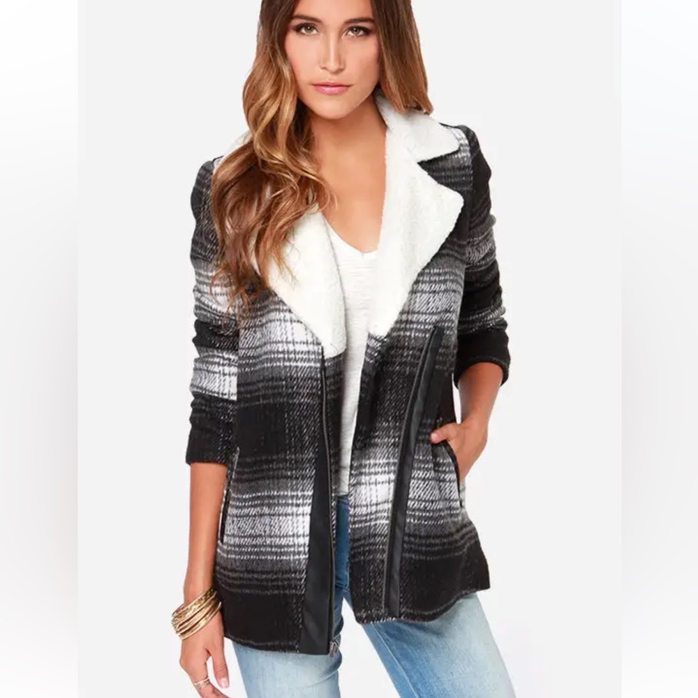 Jack by BB Dakota Aliso Black and Grey Coat